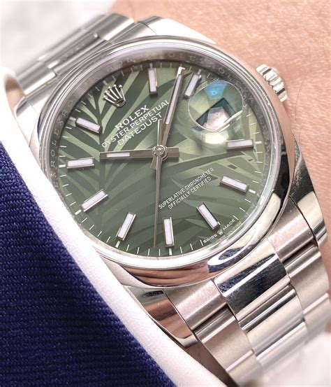 vintage rolex green dial|rolex datejust 36mm green.